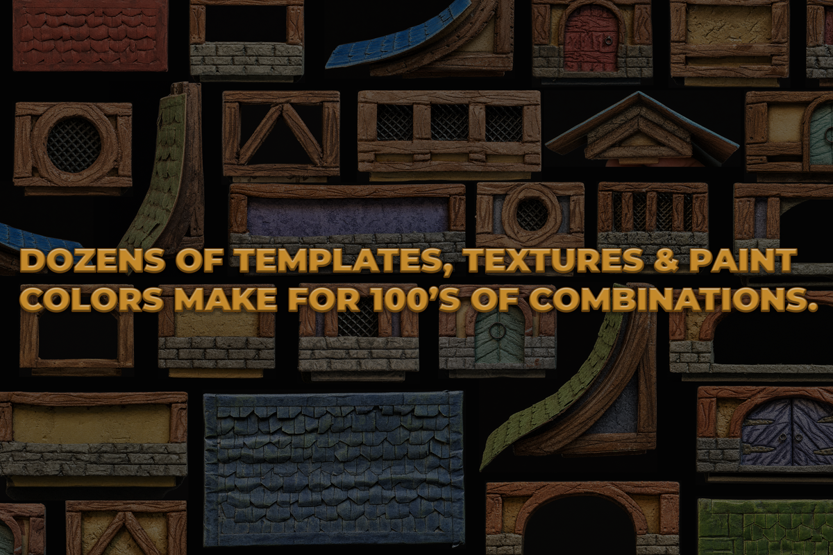 Product image for Buildings System Add-on Download. 202608 Fab Buildings Wall Combos Demo.