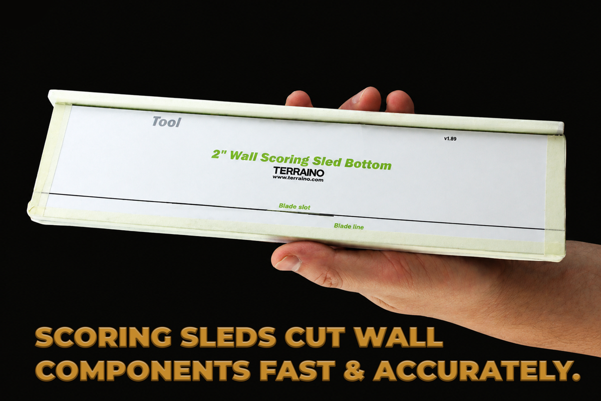Product image for Expanded Core System Download. 202608 Fab Generic Wall Scoring Sled.