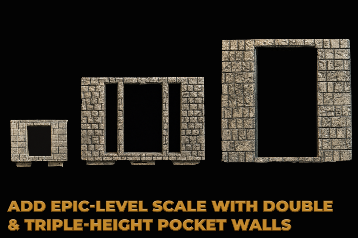 Product image for Strongholds System Add-on Download. 202608 Fab Strongholds Double Triple Walls.