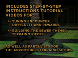 Product image for The Fugitive - A 5e TERRAINO Adventure & Sewers Add-on Download. sewers instructions and videos.